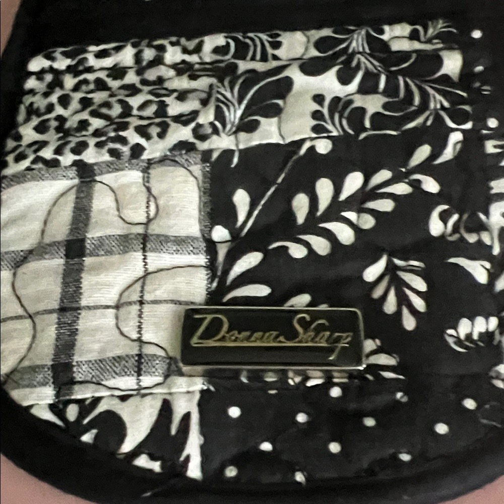 Donna Sharp Black and White Quilted Women's Bag